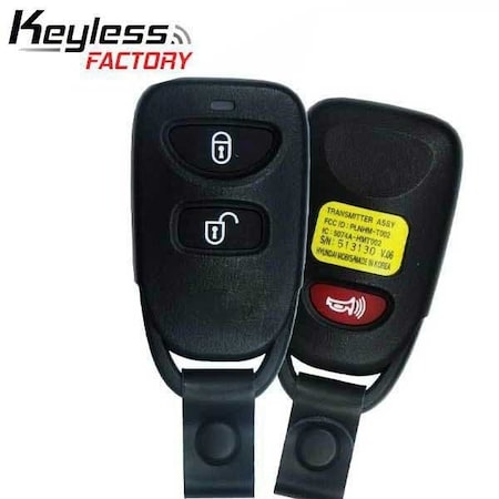 Keyless Factory 2006-2008 Hyundai Accent / 3-Button Keyless Entry Remote / PN95430-1E011 / PLNHM-T002 OR-HY-A011